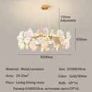 Ljojo Luxury Art Ceramics LED Chandeliers for Modern Decor