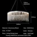 Modern Luxury Tassel Chandelier Hanging Pendant Light for Dining Room by Ljojo