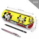 Ljojo Mickey Mouse Minnie Leather Pencil Case: Big Capacity Student School Gift