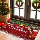 Ljojo Merry Christmas Welcome Door Mat - Soft Non-Slip Floor Mat