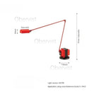 Adjustable Swing Arm Floor Lamp LED Reading Modern Italian Design for Living Room by Ljojo
