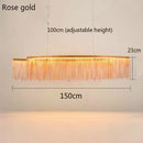 Ljojo LED Tassel Pendant Chandelier: Modern Luxury Chain Lamp for Hotel Lobby & Living Room