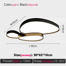 LED Modern Ceiling Lamp Minimalism Bedroom Light Fixture Ljojo Black White Home Decor Lighting.