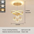 Ljojo Modern Acrylic Crystal Children Chandelier Pendant Lamp for Home Decor LED Indoor Lighting