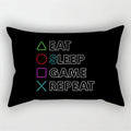 Ljojo 30x50cm Gamer Handle Print Pillowcase for Sofa, Car Seat, Gaming Room