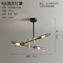Modern Minimalist Art LED Pendant Light Guns Line Glass Chandeliers by Ljojo