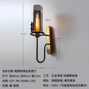 Nordic Style LED Wall Lamp Industrial Luxury Art Glass Sconce by Ljojo