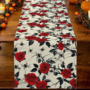 Halloween Rose Table Runner by Ljojo: Festive Farmhouse Decor for Parties & Weddings
