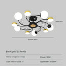 Black Glass Ball Ceiling Chandelier Modern Minimalist Ljojo Pendant Lamp for Bedroom Living Room