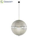 Ljojo Glass Fiber Round Cotton Ball LED Pendant Light Chandelier for Living Room Home Decoration