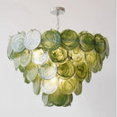 French Glass Chandelier Elegant Crystal Pendant Light for Living Room Dining Home Decor by Ljojo