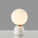 Ljojo Marble Table Lamp: Modern Nordic Glass Light for Living Room, Bedroom, Study