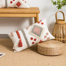 Boho Loop Tufted Tassel Pillow Cover for Home Decor by Ljojo