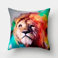 Ljojo Lion Tiger Head Pillowcase for Home Decor - Soft and Stylish Animal Cushion Cover