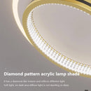 Ljojo Modern Acrylic LED Ceiling Lamp Gold Black Aisle Lights For Bedrooms Hallway Balcony