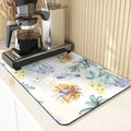 Floral Pattern Kitchen Coasters Set by Ljojo