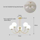 Nordic Metal LED Pendant Light Ring E27 Cream Bubble Lustre Modern Hanging Lamps Home Decor