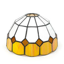 8 Inch Mediterranean Stained Glass Lampshade Replacement by Ljojo - Modern Chandelier Ceiling Wall Lamp