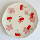Hand-painted Flower Pattern Coffee Mug Set with Saucers by Ljojo