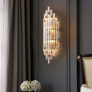 Ljojo Luxury Crystal Wall Lamp for Living Room, Hotel Banquet Hall, Staircase Corridor