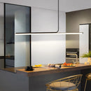 Modern Long Strip LED Pendant Lights | Sleek Chandelier for Living Room by Ljojo