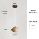 Wabi Sabi Yellow Travertine Pendant Light for Dining room by Ljojo