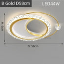 Ljojo LED Round Gold Ceiling Light - Modern Luxe Nordic Style