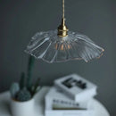 Ljojo Lotus Leaf Flower Glass Pendant Lamp - Nordic Modern Hanging Lights