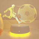 Football Fan's Dream 3D Illusion Night Light - USB Powered Decorative Desktop Decor Light by Ljojo