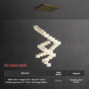 Natural Marble Pendant Light Luxury Villa Living Room Dining Staircase Hall Chandelier - Ljojo