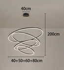 Ljojo Living Room LED Chandeliers Ceiling Lamp Hanging Lights