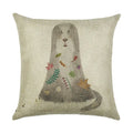 Ljojo Linen Pillowcase: Cartoon Digital Print Pattern for Office, Car, Home Sofa