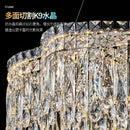 Ljojo Light Luxury Crystal Chandelier for Living Room, Dining Room, Study, and Bedroom