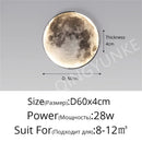Art Moon LED Wall Lamp Modern Aisle Corridor Sconce Gallery Background Decoration by Ljojo