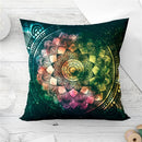 Ljojo Mandala Sun Moon Pillowcase: Bohemian Sofa Cushion Cover