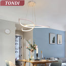 Ljojo LED Clover Flower Chandelier for Living Room Dining Room Bedroom Lighting