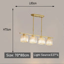 Nordic Modern Luxury Crystal Chandelier Three-Head Hanging Light Fixture for Living Room by Ljojo