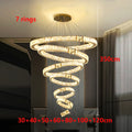 Ljojo Luxury Crystal Chandelier | Modern Dining Room Pendant Light Fixture