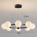 Ljojo Italian Light Luxury Circular Magic Bean Pendant Light for Dining Table and Living Room