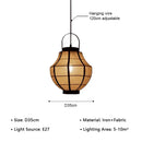 Japanese Retro Wabi-sabi Pendant Lights Art Lantern Fabric Lamp by Ljojo