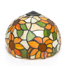 Ljojo 12" Scandinavian Stained Glass Cherry Blossoms Lampshade Retro Handmade Replacement