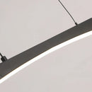 Ljojo Minimalist Curve Pendant Lamp - Adjustable Height LED Dining Light