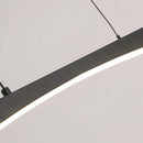 LED Pendant Lamp Minimalist Curve Hanging Light Adjustable Height for Kitchen Dining Room by Ljojo