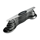 Ljojo Magnetic Stainless Steel Measuring Spoons Set of 8 Dual Sided Stackable Spoons