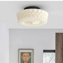 French Retro Medieval Cream Glass Ceiling Lights LED E27 Home Decorative Ceiling Lamp Ljojo