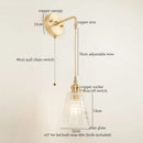 Ljojo Minimalist LED Wall Lamp with Pull Chain Switch