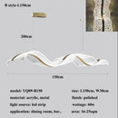 Modern Acrylic Streamer Led Pendant Lights for Living Dining Room Chandelier by Ljojo