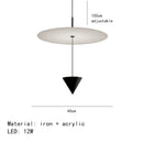 Ljojo LED Pendant Light Conical Art Deco Luminaire Suspension Warm Adjustable Height