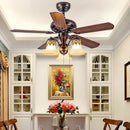 Ljojo 42 Inch Industrial Ceiling Fan with Light and Remote Control