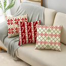 Ljojo Merry Christmas Linen Pillowcase Cushion Cover 45x45cm